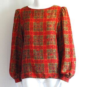 Miss O By Oscar de la Renta Vintage Silk Blouse - Hong Kong